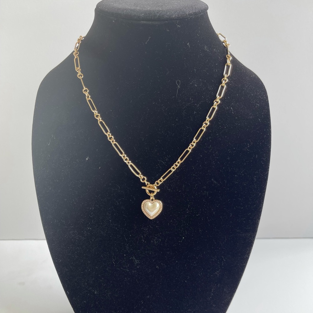 Anne Klein necklace;heart pendant